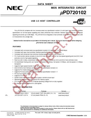 UPD720102GC-YEB-A datasheet  